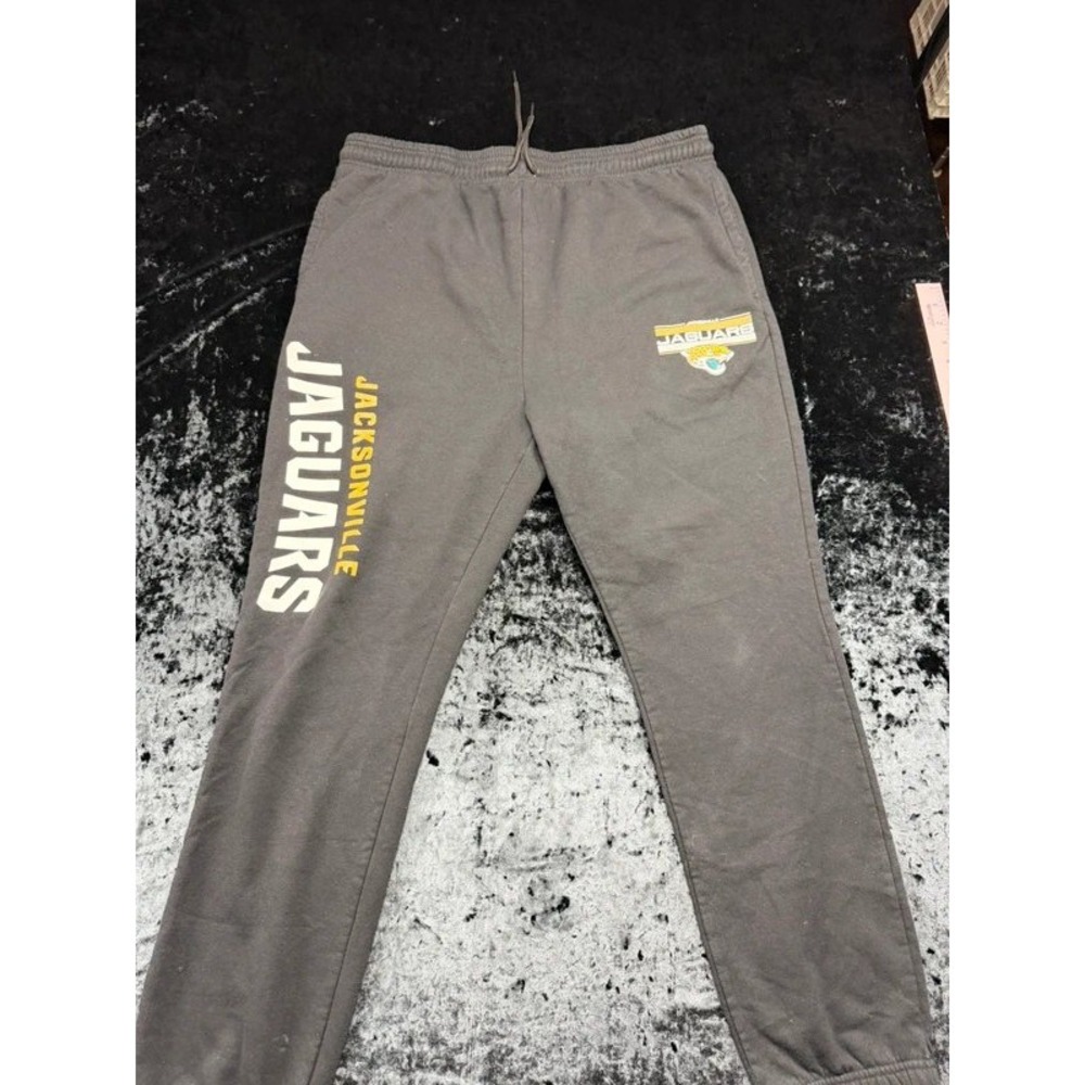 Jacksonville Jaguars Sweatpants Mens XXL Gray NFL Team Apparel Fleece Joggers